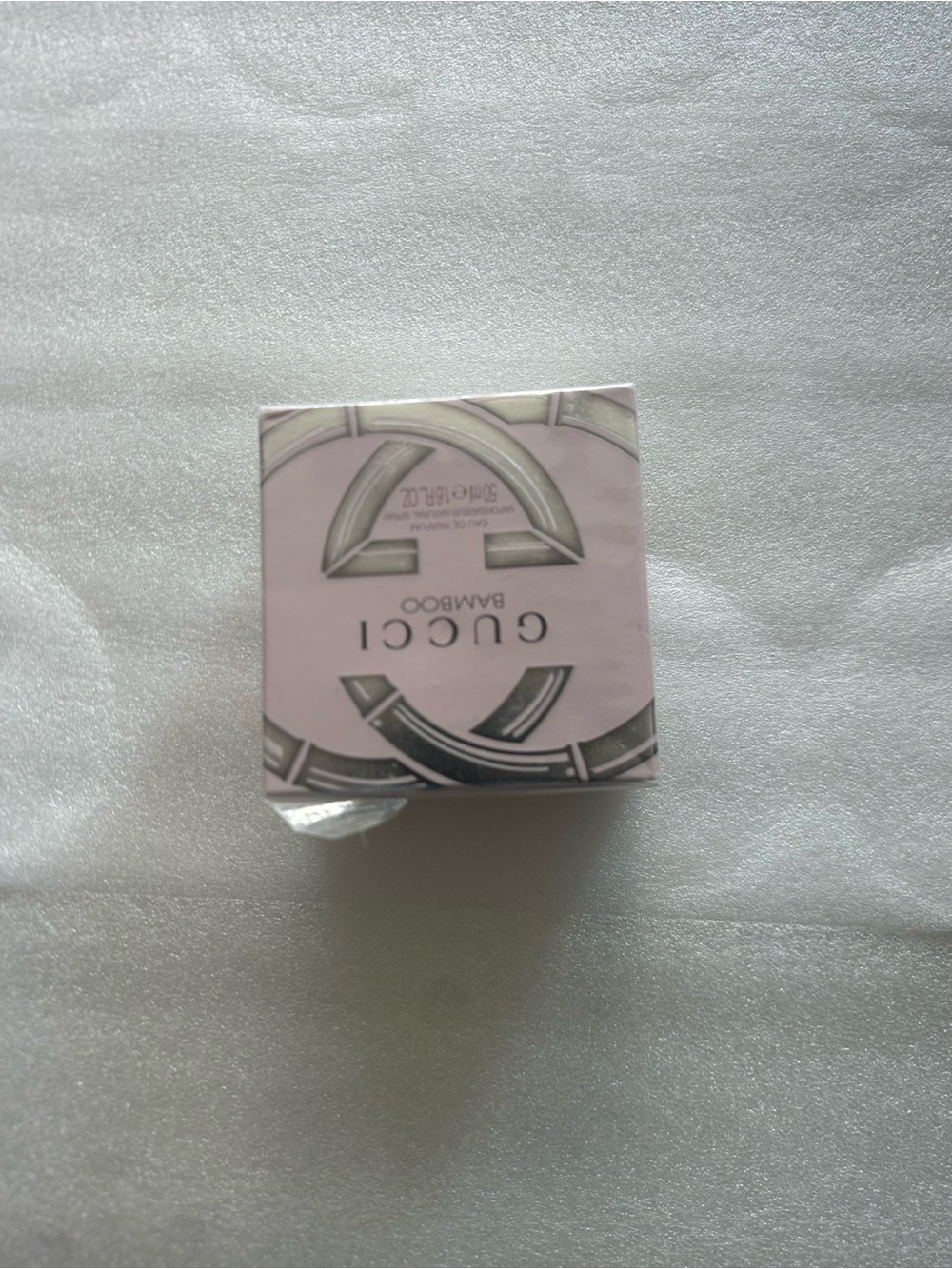 Gucci Pink Box with Silver Bamboo Logo